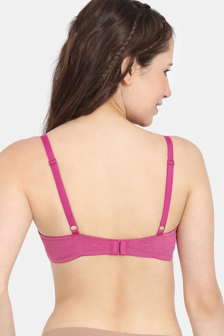 Rosaline Padded Wired Medium Coverage T-Shirt Bra - Festival Fuchsia — image 2